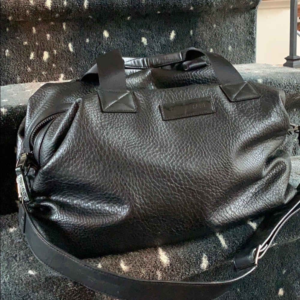 Tiba + Marl Diaper Bag Black Leather